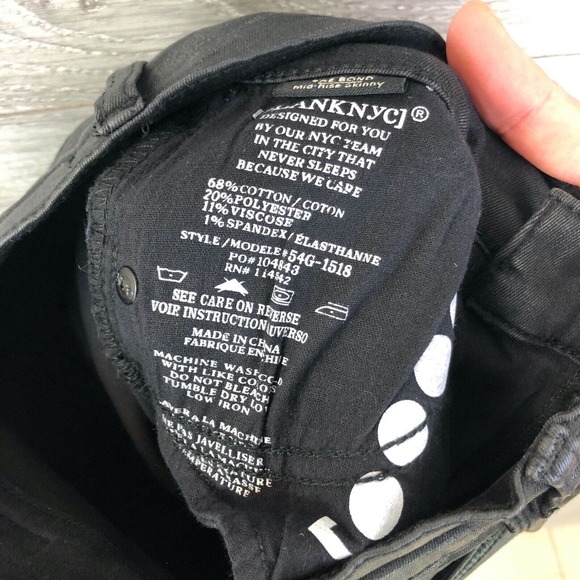 Blank NYC The Bond Coated Skinny Jeans Pants Size 24 $98 - Picture 11 of 12